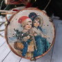 Decoratiune pentru bradul de craciun, in forma de toba