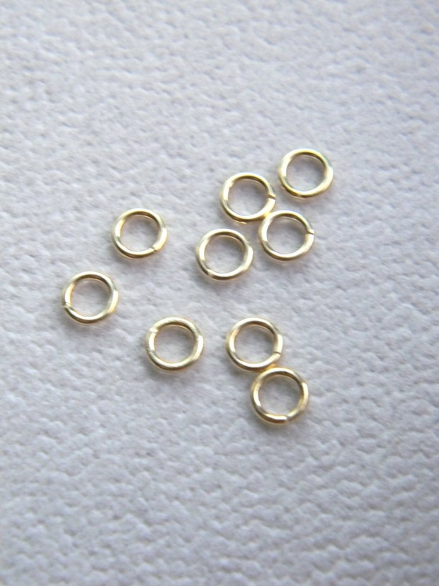 Zale inchise vermeil 5 mm - 10 buc. (F35-4)