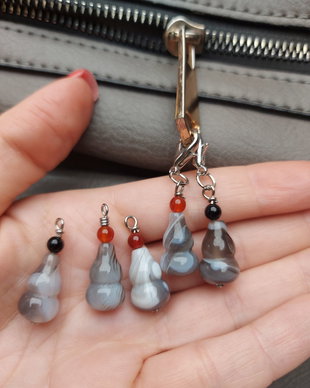 Amuleta Feng Shui Wu Lou pentru sanatate si longevitate/mini breloc/accesoriu pentru geanta Model 5