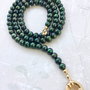Colier perle de cultura verde smarald