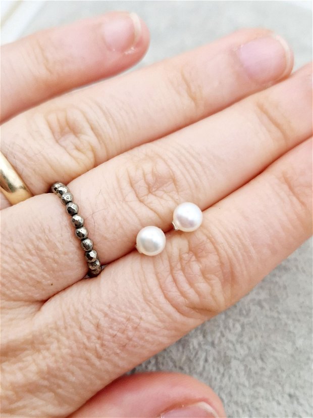 Cercei din perle naturale