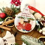 Glob Craciun Personalizat din Lemn - Christmas Family