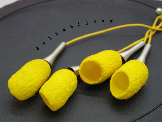 Colier handmade statement unicat - coconi de matase (cod893)