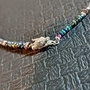 Colier argint barbatesc opal de foc etiopian rubin onix lava cap dragon toggle ouroboros heishi discuri gradient trendy -Transport gratuit Rezervat