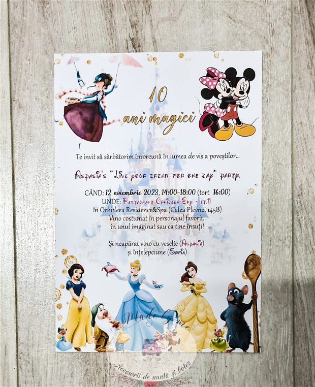 Invitatie Disney