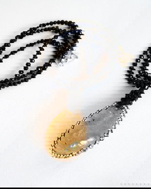 Colier din spinele cu quartz rutilat