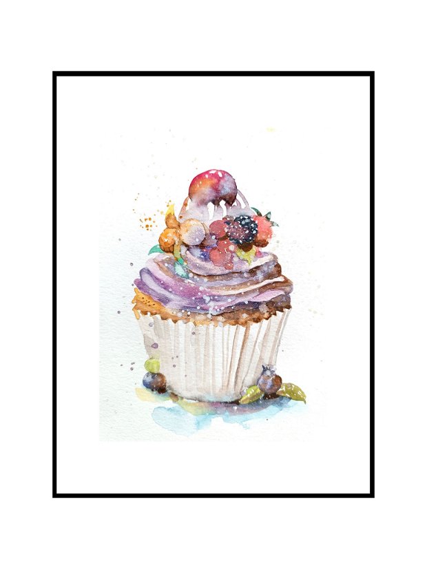 Tablou Blueberry Muffin - Kitchen Art Collection