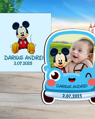 Magnet masinuta Mickey, marturii botez