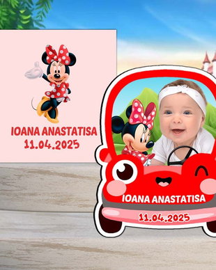 Magneti masinuta Minnie, marturii botez fetite