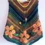 Poncho cu flori de arnika