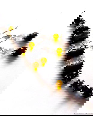 set cu agate galbene si onix 43961