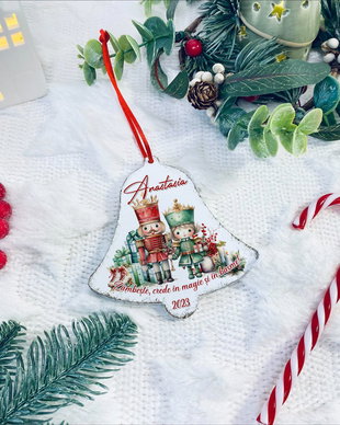 Glob Craciun Personalizat Lemn - Christmas Miracle