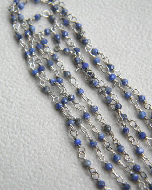 Lapis pe lant argint, 20 cm. (F34)