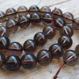 Margele cuart fumuriu, 12 mm