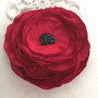 Brosa floare rosie , 10  cm