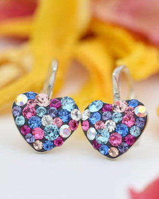 Cercei Swarovski  Inima / Inimioara / Heart  Argint 925