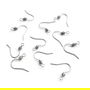 Tortite cercei cu arc, inox, 17mm (per.)     IN.6001