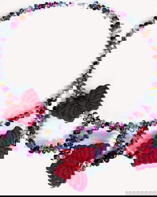 Colier din quartz si howlite