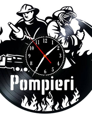 POMPIERI-ceas de perete ( personalizabil)