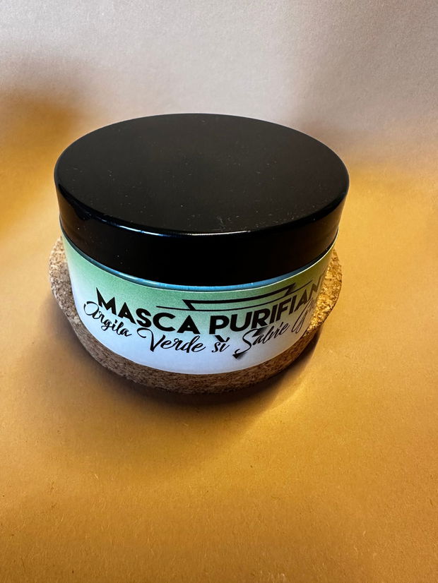 MASCA CREMA PURIFIANTA -ARGILA VERDE & SALVIE GRECEASCA