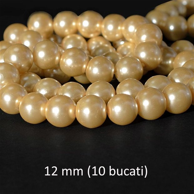 Perle de sticla, 12 mm, 10 buc, MPS-20