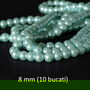 Perle de sticla, 8 mm, 10 buc, MPS-28