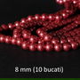 Perle de sticla, 8 mm, 10 buc, MPS-30