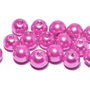 Perle din sticla, 8 mm, fuchsia