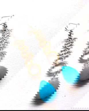 cercei turcoaz 43995