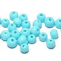 Perle din sticla, 4 mm, turcoaz