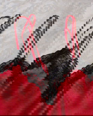 Furou satin cu dantela