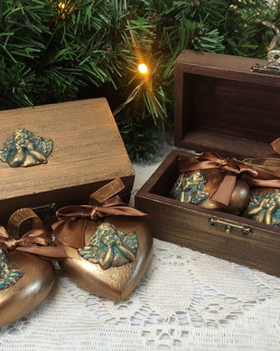 Set globuri in cutie-inima baroc