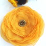 brosa floare mare galben deplin mat  15 cm