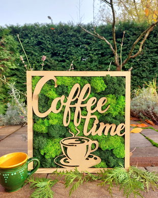 Tablou decorativ licheni Coffe