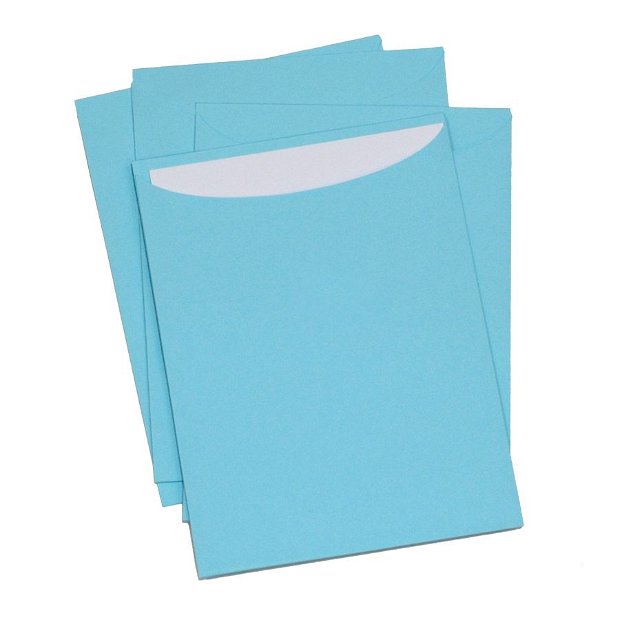 Plicuri dimensiune 18.5×13.5 cm pentru invitatii, culoare bleu
