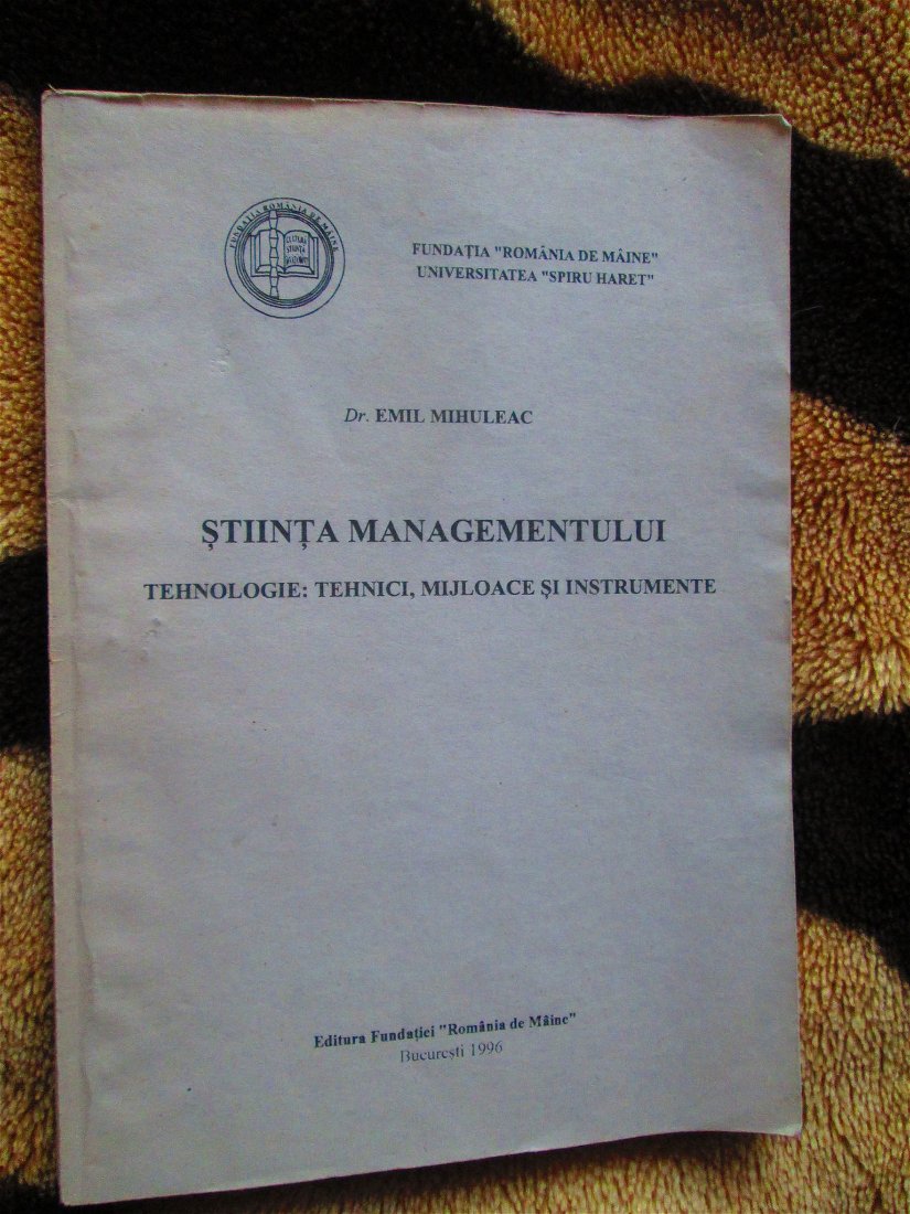 1996- Stiinta managementului - Mihuleac