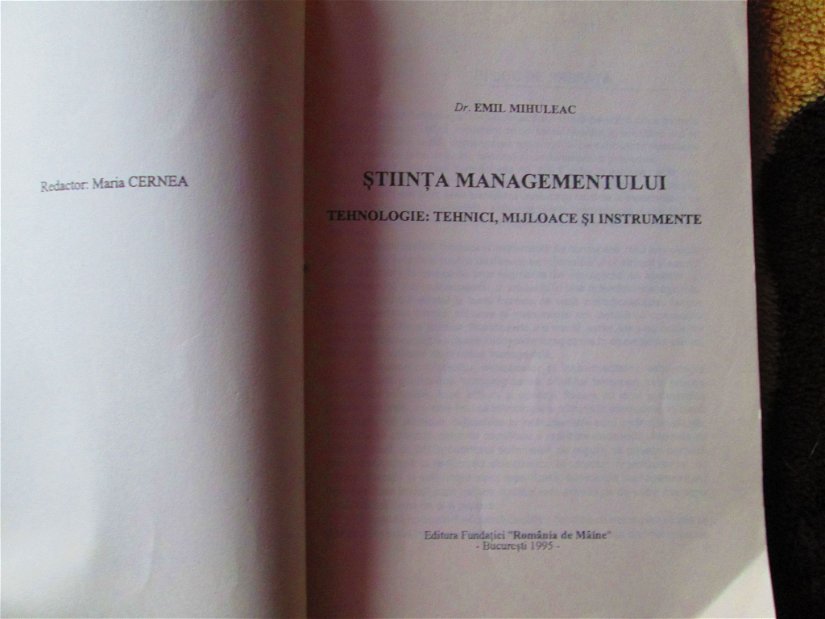 1996- Stiinta managementului - Mihuleac