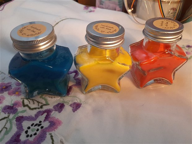 Set lumânări parfumate Tricolor