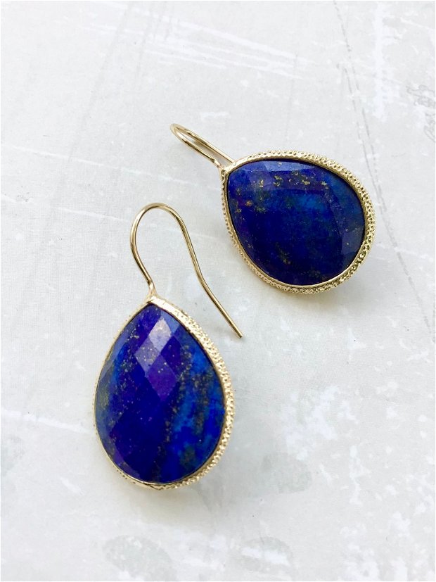cercei alama aurita & lapis lazuli