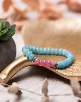Bratara Femei Handmade Din Pietre Semipretioase Angelite, Letitia
