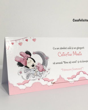 Plicuri bani botez baby Minnie Mouse