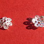 Capacel frumos dantelat din argint .925 ALB aprox 2.5x7x8mm