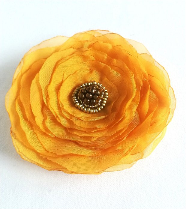 brosa floare galben deplin mat  10,5 cm