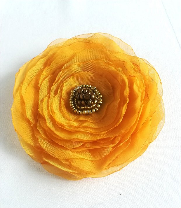 brosa floare galben deplin mat  10,5 cm