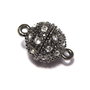 Inchizatoare cu magnet, 14x9 mm, neagra