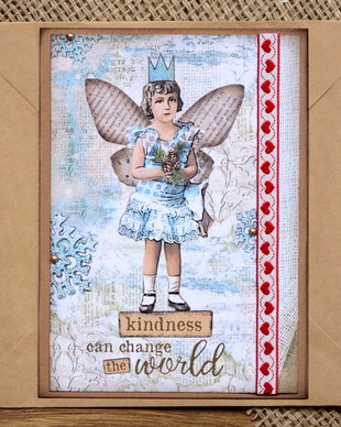 Felicitare: Blue Stars- Kindness can change the world