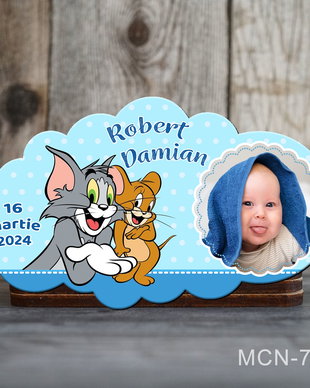 Marturii botez personalizate - Marturii magnetice - Tom si Jerry