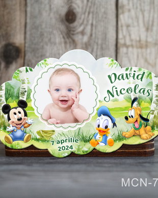 Marturii botez magnet - Tematica botez Mickey Mouse