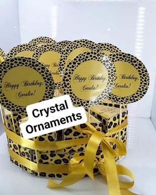 Cutie felie de tort/Tortulet decorativ animal print/ cutie prăjituri/ decorațiuni
