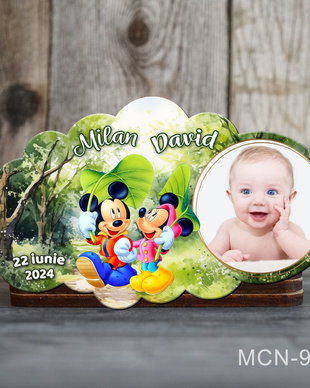 Marturii botez handmade - Magneti botez - Mickey si Minnie Mouse